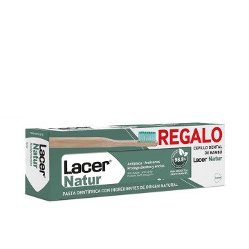 LACER NATUR TOOTHPASTE + TOOTHBRUSH 2 PACK LACER NATUR TOOTHPASTE + TOOTHBRUSH 2 PACK