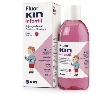FLUORKIN INFANTIL anti-cavity mouthwash #strawberry 500 ml