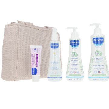 BEIGE TROLLEY BAG CASE 5 pcs
