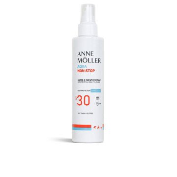 AQUA NON STOP water and sweat resistant spray lotion SPF30 175 ml AQUA NON STOP water and sweat resistant spray lotion SPF30 175 ml