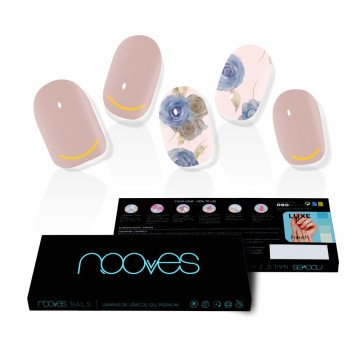 NAIL GEL FILMS elegant floral premium luxe #metallic 20 u