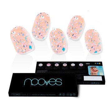 GEL NAILS peach galettes premium luxe #metallic 20 u