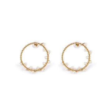 SHIMA earrings #bright gold 1 u