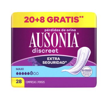 AUSONIA DISCREET maxi incontinence pads 28 units AUSONIA DISCREET maxi incontinence pads 28 units