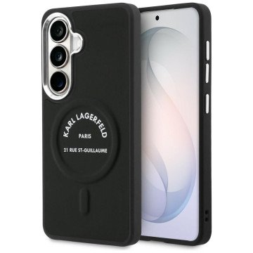 Karl Lagerfeld Embossed Ring RSG Logo MagSafe Case for Samsung Galaxy S26 - Black Karl Lagerfeld Embossed Ring RSG Logo MagSafe Case for Samsung Galaxy S26 - Black