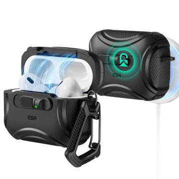 ESR Cyber ​​FlickLock MagSafe Case for AirPods Pro 3 - Black