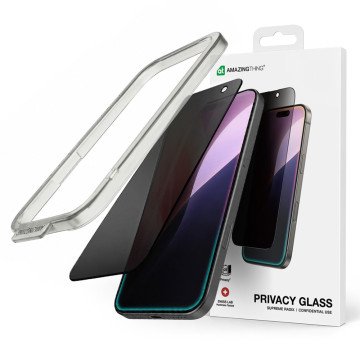 AmazingThing Radix Privacy Glass Privacy Tempered Glass for iPhone 16