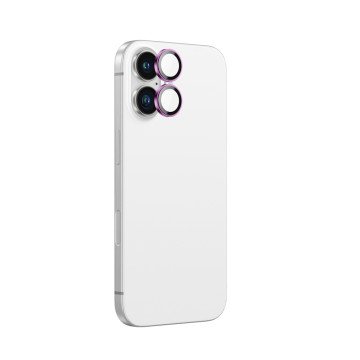 AmazingThing AR Aluminum 2 Lens Glass with Camera Lens Frame for iPhone 16 / 16 Plus - Pink AmazingThing AR Aluminum 2 Lens Glass with Camera Lens Frame for iPhone 16 / 16 Plus - Pink
