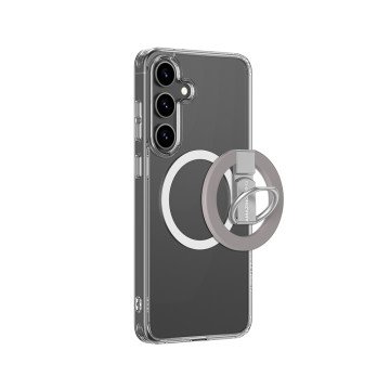 AmazingThing Minimal Mag Case with Magnetic Ring and Magnetic Ring for Samsung Galaxy S25+ - Transparent AmazingThing Minimal Mag Case with Magnetic Ring and Magnetic Ring for Samsung Galaxy S25+ - Transparent