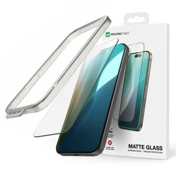 AmazingThing Titan Matte FusionFilter 7 Tempered Glass Screen Protector for iPhone Air