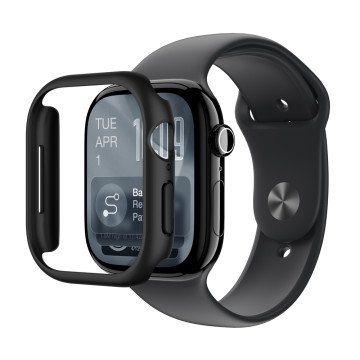 AmazingThing Minimal Protective Case for Apple Watch Series 11 46mm - Black AmazingThing Minimal Protective Case for Apple Watch Series 11 46mm - Black