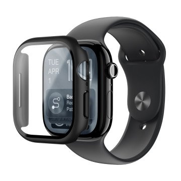 AmazingThing Radix Glass Screen Protector with Case for Apple Watch Series 11 42mm - Black AmazingThing Radix Glass Screen Protector with Case for Apple Watch Series 11 42mm - Black