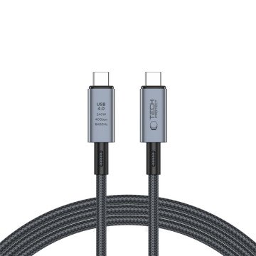 Tech-Protect UltraBoost Max USB-C 4.0 / USB-C 4.0 PD 240W 8K 40Gbps 2m cable - gray Tech-Protect UltraBoost Max USB-C 4.0 / USB-C 4.0 PD 240W 8K 40Gbps 2m cable - gray