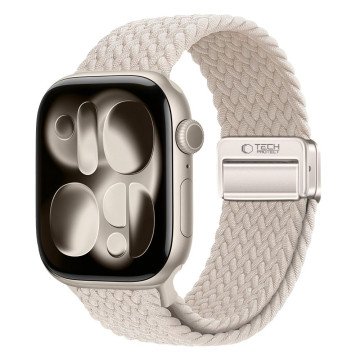 Tech-Protect Nylonmag Strap for Apple Watch 4 / 5 / 6 / 7 / 8 / 9 / SE (38 / 40 / 41 mm) - Beige