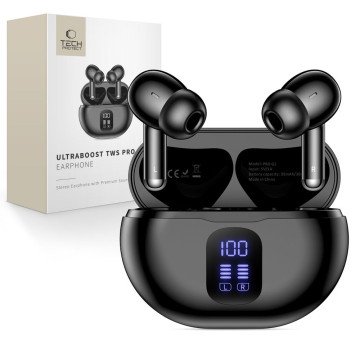 Tech-Protect UltraBoost TWS Pro G2 Headphones - Black Tech-Protect UltraBoost TWS Pro G2 Headphones - Black