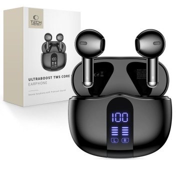 Tech-Protect UltraBoost TWS Core G2 Headphones - Black Tech-Protect UltraBoost TWS Core G2 Headphones - Black