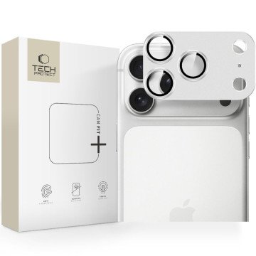 Tech-Protect Camfull Fit+ Camera Lens Glass for iPhone 17 Pro Max - Silver