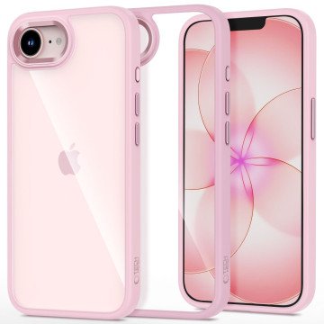 Tech-Protect Magmat Case for iPhone 16e / 17e - Transparent Pink Tech-Protect Magmat Case for iPhone 16e / 17e - Transparent Pink