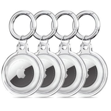 Tech-Protect Icon 4-pack Case for Apple AirTag - Transparent Tech-Protect Icon 4-pack Case for Apple AirTag - Transparent