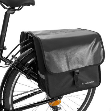 Wozinsky Double Bike Pannier for Trunk 28L Black (WBB34BK)