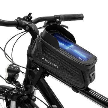 Wozinsky Bike Frame Bag with Phone Case 1.7L Black (WBB28BK) - OUTLET