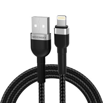 Wozinsky WNBAL1 USB-A / Lightning 2.4A cable 1 m - black Wozinsky WNBAL1 USB-A / Lightning 2.4A cable 1 m - black