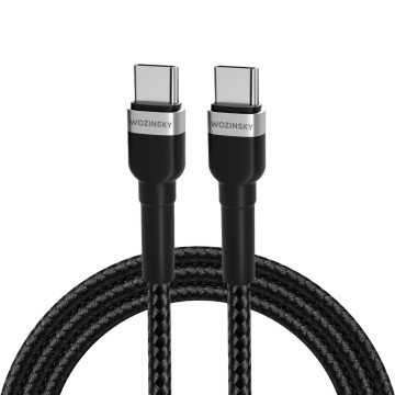 Wozinsky WNBCC1 USB-C / USB-C PD 65W cable 1 m - black Wozinsky WNBCC1 USB-C / USB-C PD 65W cable 1 m - black