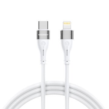 Wozinsky WSTCL1 Lightning / USB-C PD 27W cable 1 m - white Wozinsky WSTCL1 Lightning / USB-C PD 27W cable 1 m - white