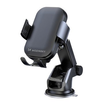 Wozinsky WUMID Car Dashboard Phone Holder with 15W Inductive Charger - Black - OUTLET