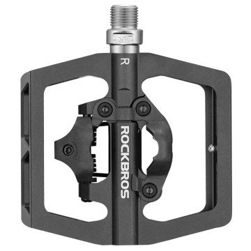 Rockbros PD15-BK Aluminum Alloy Bicycle Pedals - Black Rockbros PD15-BK Aluminum Alloy Bicycle Pedals - Black