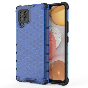 Honeycomb Case armor cover with TPU Bumper for Samsung Galaxy A42 5G blue Honeycomb Case armor cover with TPU Bumper for Samsung Galaxy A42 5G blue