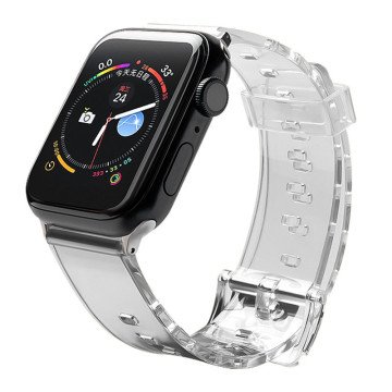 Silicone Strap Bracelet Bracelet Strap Light for Apple Watch 42 / 44 mm - Black Silicone Strap Bracelet Bracelet Strap Light for Apple Watch 42 / 44 mm - Black