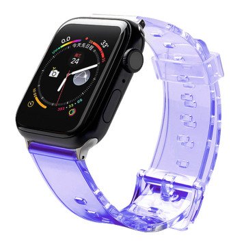 Silicone Strap Bracelet Bracelet Strap Light for Apple Watch 38 / 40 mm - Purple Silicone Strap Bracelet Bracelet Strap Light for Apple Watch 38 / 40 mm - Purple