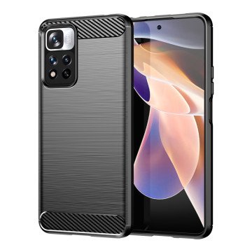 Carbon Case flexible case cover Xiaomi Redmi Note 11 Pro+ 5G (China) / 11 Pro 5G (China) / Mi11i HyperCharge / Poco X4 NFC black Carbon Case flexible case cover Xiaomi Redmi Note 11 Pro+ 5G (China) / 11 Pro 5G (China) / Mi11i HyperCharge / Poco X4 NFC black