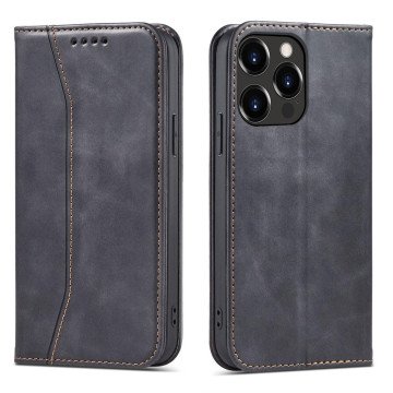 Magnet Fancy Case case for iPhone 14 Pro Max flip cover wallet stand black Magnet Fancy Case case for iPhone 14 Pro Max flip cover wallet stand black