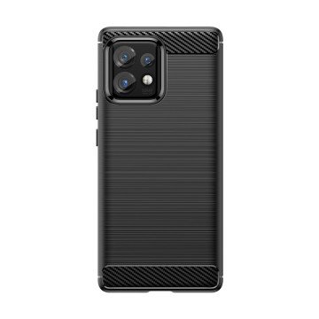 Carbon Case silicone case for Motorola Edge 40 Pro - black Carbon Case silicone case for Motorola Edge 40 Pro - black