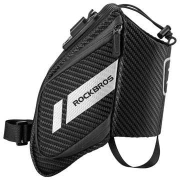 Rockbros C32BK saddle bag 1.5 l with water bottle pocket - black Rockbros C32BK saddle bag 1.5 l with water bottle pocket - black