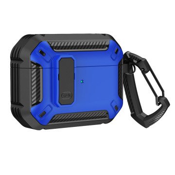Airpods 4 Armor Case with Carabiner - Blue Airpods 4 Armor Case with Carabiner - Blue