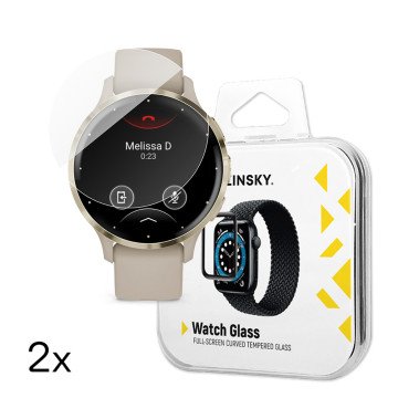 Wozinsky Full Glue Tempered Glass for Garmin Venu 3S 41mm (2 pcs.)