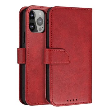 Magnet Case with Flip for Samsung Galaxy S25+ - Red Magnet Case with Flip for Samsung Galaxy S25+ - Red