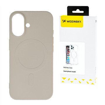 Liquid Silicone Case MagSafe for Samsung Galaxy S25+ - Beige