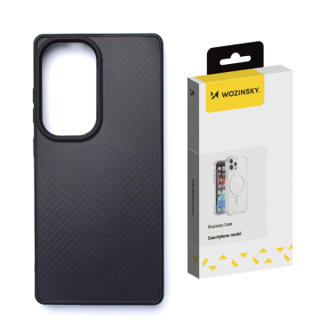 Wozinsky Carbon Fiber Case with MagSafe for Samsung Galaxy S25+ - Black Wozinsky Carbon Fiber Case with MagSafe for Samsung Galaxy S25+ - Black