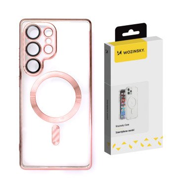 Wozinsky Electroplated Case with Magsafe for Samsung Galaxy S25+ - Pink Wozinsky Electroplated Case with Magsafe for Samsung Galaxy S25+ - Pink
