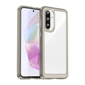 Outer Space Case for Samsung Galaxy A26 Cover with Flexible Frame - Semi-Transparent, Black Outer Space Case for Samsung Galaxy A26 Cover with Flexible Frame - Semi-Transparent, Black