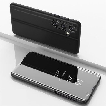 Clear View Case for Samsung Galaxy A36 Cover with Flip - Black