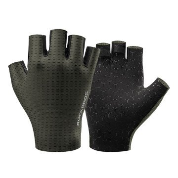 Rockbros Breathable Short Finger Cycling Gloves Size: XL - Green