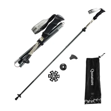 Qunature Nordic Walking Trekking Pole Aluminum 110 - 130 cm 1 pc. - Brown Qunature Nordic Walking Trekking Pole Aluminum 110 - 130 cm 1 pc. - Brown