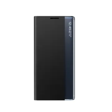 New Sleep Case Cover with Flip and Stand for Samsung Galaxy S25 Edge - Black