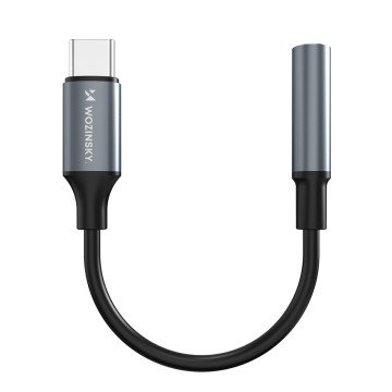Wozinsky WACM-01 USB-C Adapter - 3.5mm Mini Jack - Black Wozinsky WACM-01 USB-C Adapter - 3.5mm Mini Jack - Black