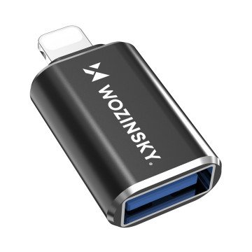 Wozinsky WALA-01 Lightning to USB-A OTG Adapter - Black Wozinsky WALA-01 Lightning to USB-A OTG Adapter - Black